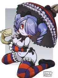 artist_request bra leviathan_(skullgirls) panties skullgirls squigly tagme