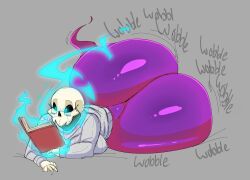 1girls ass ass_bigger_than_head ass_bigger_than_torso big_ass bottomless bottomless_female bubble_butt clothing fat_ass female female_only ghost ghost_girl glasses huge_ass hyper hyper_ass large_ass lying lying_on_side mary_(sketchyboi08) massive_ass no_panties original sketchyboi08 skull_head solo sweater thick_ass wide_hips wobbling_ass