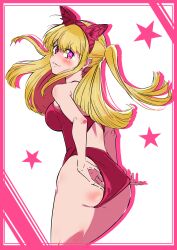 1girls bare_arms bare_hands bare_hips bare_legs bare_shoulders bare_skin bare_thighs bikini blonde_eyebrows blonde_female blonde_hair blonde_hair blonde_hair_female blush blush_face blushing_at_viewer blushing_female busty busty_female busty_girl busty_teen closed_mouth_smile coriponz curvaceous curvaceous_body curvaceous_female curvaceous_figure curvaceous_hips curvaceous_teen curvy curvy_ass curvy_body curvy_female curvy_figure curvy_hips curvy_teen exposed_arms exposed_hips exposed_legs exposed_shoulders exposed_skin exposed_thighs female high_school_student hoshino_ruby idol looking_back looking_back_at_viewer one-piece_swimsuit oshi_no_ko pink_bikini pink_eyes pink_eyes_female pink_one-piece_swimsuit pink_swimsuit pink_swimwear ponytail school_girl side_ponytail smile smiley_face smiling smiling_at_viewer smirk star-shaped_pupils star_eyes swimsuit swimwear teen_girl teenage_girl teenage_tits teenager yellow_eyebrows yellow_hair yellow_hair_female young_female young_woman