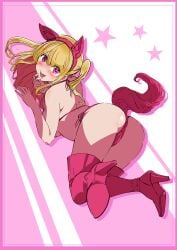 1girls animal_ear_fluff animal_ears animal_tail ass ass_cleavage back bare_arms bare_ass bare_back bare_butt bare_hands bare_hips bare_midriff bare_shoulders bare_skin bare_thighs bikini bikini_bottom bikini_top blonde_eyebrows blonde_female blonde_hair blonde_hair_female blush blush_face blushing_at_viewer blushing_female blushing_lines butt_crack coriponz exposed_arms exposed_ass exposed_back exposed_butt exposed_hips exposed_midriff exposed_shoulders exposed_skin exposed_thighs fake_animal_ears fake_animal_tail female footwear halterneck high_heels high_school_student hoshino_ruby idol leggings legwear looking_back looking_back_at_viewer oshi_no_ko over-kneehighs pink_eyes pink_eyes_female ponytail school_girl shoes side-tie_bikini side_ponytail smile smiley_face smiling smiling_at_viewer star-shaped_pupils star_eyes stockings string_bikini swimsuit swimwear teen_girl teenage_girl teenager thigh_highs thighhighs tongue tongue_out yellow_eyebrows yellow_hair yellow_hair_female young_female young_woman