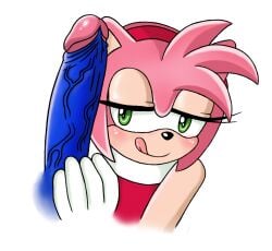 accessory amy_rose anthro blue_penis blush clothed clothed_female clothing eulipotyphlan faceless_character faceless_male female female_focus genitals glans glistening glistening_genitalia glistening_glans glistening_penis gloves green_eyes hair hair_accessory hairband half-closed_eyes handwear hedgehog hi_res kio_(artist) licking licking_lips licking_own_lips looking_at_genitalia looking_at_penis male mammal narrowed_eyes penis pink_glans pink_hair sega simple_background solo solo_focus sonic_(series) sonic_the_hedgehog sonic_the_hedgehog_(series) tagme tongue tongue_out touching_penis vein veiny_penis white_background white_clothing white_gloves white_handwear
