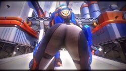 1girls animated ass ass_focus ass_shake big_ass cadet_oxton dancing in_game lena_oxton overwatch overwatch_2 pov tracer uniform