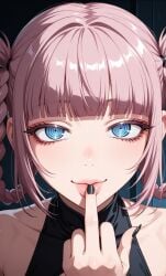 ai_generated black_nails call_of_the_night nail_polish nanakusa_nazuna tagme yofukashi_no_uta