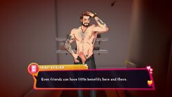 abs armpits beard big_penis blush body_hair chest_hair daddy date_everything dorian_(date_everything) erection facial_hair gay hair male male_focus male_only mature_male muscular muscular_male nipples pecs penis penis_out precum presenting presenting_penis pubic_hair smile smirk solo standing trap_dorian underwear