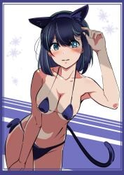 1girls actress animal_ear_fluff animal_ears animal_tail arm_up armpit armpit_peek armpits bare_armpits bare_arms bare_belly bare_chest bare_hands bare_hips bare_legs bare_midriff bare_navel bare_shoulders bare_skin bare_thighs belly belly_button bikini bikini_bottom bikini_only bikini_top blue_bikini blue_bikini_bottom blue_bikini_top blue_eyebrows blue_eyes blue_eyes_female blue_hair blue_hair_female blue_string_bikini blue_swimsuit blue_swimwear blush blush_face blushing_at_viewer blushing_female blushing_lines breasts busty busty_female busty_teen cat_ears cat_tail cleavage collarbone coriponz elbows exposed_armpits exposed_arms exposed_belly exposed_chest exposed_hips exposed_legs exposed_midriff exposed_navel exposed_shoulders exposed_skin exposed_thighs fake_cat_ears fake_cat_tail female female_focus female_only fingers groin hair_between_eyes hairless_armpits halterneck hand_on_leg hand_on_own_leg hand_on_own_thigh hand_on_thigh hand_up high_resolution high_school_student highres hourglass_figure knees kurokawa_akane lean_figure long_hair looking_at_viewer medium_breasts medium_hair midriff multicolored_hair narrow_waist navel oshi_no_ko school_girl shaved_armpits shoulders simple_background slender_body slender_waist slim_waist smooth_armpits solo standing string_bikini swimsuit swimwear teen_girl teenage_girl thick_thighs thighs upper_body white_background wide_hips young_female young_woman