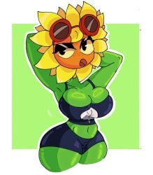 1girls anthro anthrofied ass bapzey_bot_(artist) breasts breasts female flora_fauna plant plant_girl plant_humanoid plantie plants_vs._zombies plants_vs_zombies popcap_games pussy solar_flare_(pvz) sunflower_(pvz)