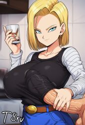 android 18 from dragon ball by t8r