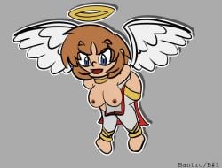 angel angel_wings big_breasts breasts nipples original original_character tits_out