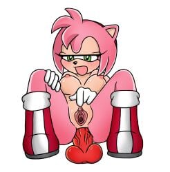 accessory amy_rose anal anal_masturbation anal_sex anthro ass blush body_blush boots breasts butt_blush clitoral_hood clothing dildo dildo_in_ass dildo_insertion eulipotyphlan female footwear genitals glistening glistening_breasts glistening_genitalia glistening_vulva gloves green_eyes hair hair_accessory hairband half-closed_eyes handwear hedgehog hi_res kio_(artist) mammal masturbation narrowed_eyes nipples nude object_in_ass open_mouth penetration pink_body pink_hair pussy red_boots red_clothing red_footwear sega sex_toy sex_toy_in_ass sex_toy_insertion shoes simple_background sitting solo sonic_(series) sonic_the_hedgehog_(series) spread_legs spread_vulva spreading tagme vein veiny_dildo vulva white_background white_clothing white_gloves white_handwear