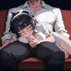 1boy 1girls ai_generated angel_girl ass azazel_(helltaker) big_breasts blush breasts breasts_bigger_than_head cum cum_drip cum_in_mouth cum_on_body cumshot cute cute_face fellatio female female_domination female_focus female_on_human femdom helltaker highres horny horny_female human human_male large_breasts large_penis larger_female leaning light-skinned_male light_skin male male/female mature_female mixteart naked naked_female naked_male nipples nude nude_female nude_male patreon penis penis_out pleasure_face tasting_cum thick thick_female thick_thighs thighs watermark
