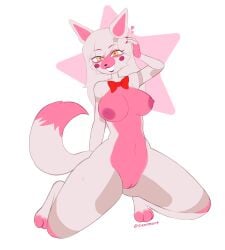 absurd_res animatronic anthro breasts female five_nights_at_freddy's funtime_foxy_(fnaf) genitals hi_res looking_at_viewer machine nude nude_female pinup pose robot rule_63 scottgames sikesmort sister_location smile smiling_at_viewer solo suggestive vulva