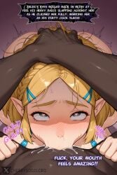 2025 ai_assisted ai_generated areola_slip black_penis blacked_male blowjob bodycon cherrysodalord(twitter) cum cum_in_mouth curvy dark-skinned_male eating_cum elf_ears english_text fellatio hair_ornament heart-shaped_pupils holding_head humiliation large_breasts milf mind_control penis_in_mouth princess_zelda qos qos_tattoo queen_of_spades revealing_clothes rolling_eyes saliva saliva_drip saliva_on_penis shaded_face shaking_butt short_hair shy slavegirl sound_effects speech_bubble twerking vacuum_fellatio veiny_penis zelda_(breath_of_the_wild)