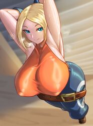 1girls armpit_crease armpit_fetish armpits arms_behind_head arms_up ass bbw belt big_ass big_breasts big_butt blonde_hair blue_eyes blue_mary bob_cut busty butt curvaceous curves curvy curvy_body curvy_female curvy_figure curvy_hips dumptruck_ass dumptruck_butt erect_nipples erect_nipples_under_clothes fatal_fury fatal_fury:_city_of_the_wolves female female_focus female_only fenrox footwear gloves hi_res high_resolution highres hips huge_ass huge_breasts king_of_fighters kof large_ass large_breasts light-skinned_female light_skin looking_at_viewer medium_hair nipple_bulge oppai pale-skinned_female pale_skin pinup pose posing shoulder_length_hair sleeveless sleeveless_shirt smile smiling smiling_at_viewer snk solo solo_female solo_focus sweat sweatdrop sweating sweaty tank_top the_king_of_fighters thick_thighs thighs tight_clothing tiptoes venus_body very_high_resolution voluptuous voluptuous_female wide_hips yellow_hair