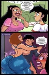 2025 2girls age_difference ameizing_lewds angry ass_focus backless_outfit big_ass big_breasts black_hair blue_eyes brown_hair clothed clothed_female clothed_male dancing danny_fenton danny_phantom dialogue dress english_text eyeshadow female female_focus fully_clothed huge_ass huge_breasts indoors jpg large_ass large_breasts latina light-skinned_female light-skinned_male light_skin lipstick madeline_fenton makeup male meme milf open_mouth paulina_sanchez purple_eyes short_hair smug smug_grin sparkles speech_bubble suit tagme text twitter_link voluptuous voluptuous_female