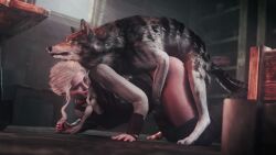 animated canine ciri_(netflix) deityofdepravity fast_thrusts female_on_feral feral_on_female feral_on_human feral_penetrating tagme video zoophilia
