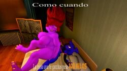 bonnie_(fnaf) deltarune femboy fnaf muscular_female susie_(deltarune)