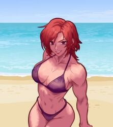 1girls abs amazon ass beach biceps big_ass big_breasts big_butt busty butt cleavage female female_focus female_only hairyscarecrow hi_res high_resolution highres hips hourglass_figure inner_sideboob king_of_fighters kof large_breasts lips lipstick looking_at_viewer mature mature_female medium_hair messy_hair milf mommy muscle_mommy muscles muscular muscular_female muscular_thighs ocean outdoors outside panties parted_lips pink_lips pink_lipstick pinup purple_bikini purple_bikini_top purple_panties purple_swimsuit red_hair sideboob smile smiling smiling_at_viewer snk solo solo_female solo_focus swimsuit teeth teeth_showing the_king_of_fighters thick_thighs thighs thunder_thighs toned toned_body toned_female toned_stomach vanessa_(kof) very_high_resolution wide_hips