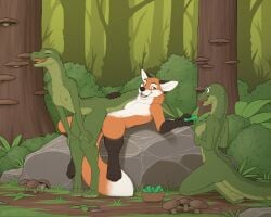 5:4 anthro anthro_on_anthro anthro_penetrated anthro_penetrating anthro_penetrating_anthro ass breasts canid canine crystal female female_penetrated forest fox fur green_body green_scales group hi_res jishinu lizard male male/female male_penetrating male_penetrating_female mammal multicolored_body multicolored_fur nipples nude outdoor_nudity outside outside_sex penetration penile penile_penetration plant red_body red_fox red_fur reptile scales scalie sex tree trio true_fox two_tone_body two_tone_fur white_body white_fur