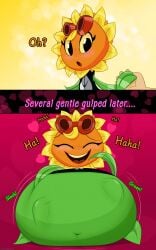 1girls anthro anthrofied ass belly belly_bulge bestponies breasts digestion fat female female_pred flora_fauna plant plant_girl plant_humanoid plantie plants_vs._zombies plants_vs_zombies popcap_games pred pussy safe_vore solar_flare_(pvz) sunflower_(pvz) vore vore_belly wholesome_vore