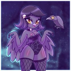 1girls anthro anthrofied ass avian bird breasts breasts crow female flora_fauna furry humanized personification plant_humanoid plants_vs._zombies plants_vs_zombies popcap_games pussy raven_(bird) raven_(pvz) slv_rbz