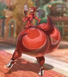 1boy 2d absurd_res absurdres almost_naked almost_nude anthro anthro_only ass bedroom_eyes big_ass big_butt big_thighs bottom_heavy canine color dipstick_tail disney femboy femboy_only fox full_color giant_ass gigantic_ass girly green_eyes hi_res high_heels high_resolution highres huge_ass huge_butt huge_thighs hyper_ass hyper_butt ice_cream large_ass large_butt large_thighs licking looking_at_viewer looking_back male male_only massive_ass massive_butt massive_thighs melting_ice_cream naked naked_male nick_wilde rear_view red_fur shoes_only slim_waist solo tail thick_ass thick_butt thick_thighs thighs wide_hips xtrent968 zootopia
