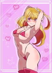 1girls armpit armpit_crease armpit_peek armpits ass bare_armpits bare_arms bare_ass bare_back bare_belly bare_butt bare_chest bare_hands bare_hips bare_legs bare_midriff bare_navel bare_shoulders bare_skin bare_thighs belly belly_button bikini bikini_bottom bikini_top blonde_eyebrows blonde_female blonde_hair blonde_hair blonde_hair_female blush blush_face blushing_at_viewer blushing_female breasts closed_mouth_smile collarbone coriponz curvaceous curvaceous_body curvaceous_female curvaceous_figure curvaceous_hips curvaceous_teen curvaceous_thighs curvy curvy_ass curvy_body curvy_female curvy_figure curvy_hips curvy_teen curvy_thighs elbows exposed_armpits exposed_arms exposed_ass exposed_back exposed_belly exposed_butt exposed_chest exposed_hips exposed_legs exposed_midriff exposed_navel exposed_shoulders exposed_skin exposed_thighs female female_focus female_only fingers grin groin hair_between_eyes hairless_armpits halterneck hand_behind_head hands_behind_head head_tilt high_resolution high_school_student highres hoshino_ruby hourglass_figure idol large_breasts lean_figure legwear lips long_hair looking_at_viewer micro_bikini midriff narrow_waist navel oshi_no_ko over-kneehighs pink_background pink_eyes pink_eyes_female ponytail posing posing_for_the_viewer school_girl seductive seductive_armpits seductive_ass seductive_body seductive_cleavage seductive_female seductive_hips seductive_pose seductive_posing seductive_thighs shaved_armpits side_ponytail sideboob simple_background slender_body slender_waist slim_waist smile smiley_face smiling smiling_at_viewer smirk solo standing star-shaped_pupils star_eyes string_bikini swimsuit swimwear teen_girl teenage_girl teenager thick_thighs thigh_highs thighhighs thighs thong_bikini tilted_head underboob upper_body wide_hips yellow_eyebrows yellow_hair yellow_hair_female young_female young_woman