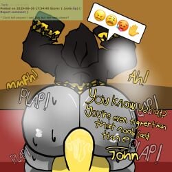 artlurkervx gay gay_sex heavy_breathing hooded_cloak hoodie huge_ass huge_balls huge_cock john_doe_(forsaken) john_doe_(roblox) male/male male_only penis_in_ass roblox roblox_game robloxian sweating taph_(forsaken)
