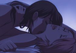 2girls attack_on_titan female hitch_dreyse lesbian mikasa_ackerman non-web_source nude okonomiyaky_art sex shingeki_no_kyojin yuri
