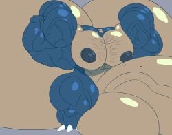 balls burningblaze121 hyper hyper_balls hyper_genitalia hyper_muscles hyper_penis hyper_testicles levionb123 male muscles penis pokémon_(species) pokemon pokemon_(species) snorlax testicles