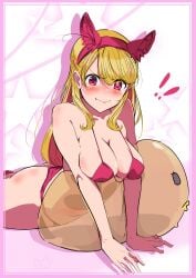 1girls arm_support ass ass ass_cleavage bare_arms bare_ass bare_back bare_butt bare_chest bare_hands bare_hips bare_legs bare_shoulders bare_skin bare_thighs bikini bikini_bottom bikini_only bikini_top blonde_eyebrows blonde_female blonde_hair blonde_hair blonde_hair_female blush blush_face blushing_at_viewer blushing_female blushing_lines breasts busty busty_female busty_girl busty_teen butt_crack cleavage closed_mouth_smile collarbone coriponz exposed_arms exposed_ass exposed_back exposed_butt exposed_chest exposed_hips exposed_legs exposed_shoulders exposed_skin exposed_thighs eyebrows_visible_through_hair female female_focus female_only fingers halterneck high_resolution high_school_student highres hoshino_ruby idol large_breasts lean_figure long_hair looking_at_viewer narrow_waist oshi_no_ko pink_eyes pink_eyes_female ponytail school_girl shoulders side_ponytail simple_background slender_body slender_waist slim_waist smile smiley_face smiling smiling_at_viewer smirk solo star-shaped_pupils star_eyes string_bikini swimsuit swimwear teen_girl teenage_girl teenage_tits teenager thick_thighs thighs upper_body white_background yellow_eyebrows yellow_hair yellow_hair_female young_female young_woman