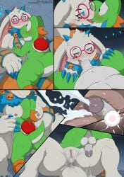absurd_res after_sex angela_flux_(kiseff) anthro anus ass atlyss balls bedroom_eyes between_breasts big_dom_small_sub blush bodily_fluids boots bovid breasts caprine claws clothing crossover cum cum_from_vagina cum_in_vagina cum_inside cum_on_vagina cumshot dinosaur dominant duo ejaculation erection eyewear fellatio female floppy_ears flustered footwear from_front_position fur genital_fluids genitals glans glasses goat head_between_breasts hi_res horn humanoid_genitalia humanoid_penis hybrid impregnation internal internal_vaginal kissing kubold_(atlyss) leaking leaking_cum lying male male/female mammal mario_bros missionary_position narrowed_eyes nintendo nipples nude on_back oral oral_penetration ovum penetration penile penile_penetration penis penis_in_mouth penis_in_vagina prehistoric_species pussy reptile scales scalie seductive sex shell shoes size_difference sperm_cell sperm_meets_ovum spread_legs spreading sweat tail testicles tongue tongue_out vaginal_penetration white_body white_fur wide_eyed winick-lim yoshi