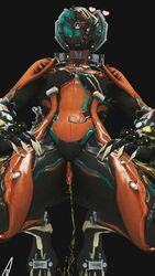 alien_girl amonsrule captura kneeling peeing peeing pussy squirting urination urine valkyr_(warframe) video_games warframe watersports