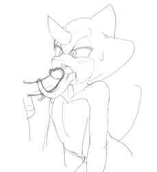 anthro balls espio_the_chameleon fellatio furry gay jammiez licking_penis long_tongue male monochrome penis sonic_(series) unfinished