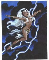 2000 bruce_timm dark-skinned_female dark_skin dated female marvel marvel_comics ororo_munroe storm_(x-men) straight_hair tiara x-men