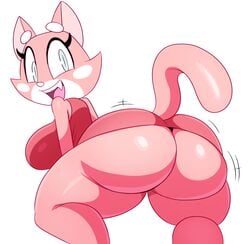 anthro anthro_only big_ass bubble_butt feline huge_ass presenting_hindquarters shima_luan sssonic2 super_planet_dolan thick_thighs tight_dress twerking upskirt