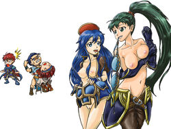 2girls crossdressing eliwood_(fire_emblem) fire_emblem fire_emblem:_the_binding_blade fire_emblem:_the_blazing_blade fire_emblem_heroes french_hood hector_(fire_emblem) lilina_(fire_emblem) lyn_(fire_emblem) lyndis_(fire_emblem) mother_and_daughter multiple_girls naked nude perverted_panda roy_(fire_emblem) softcore