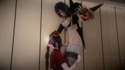3d aerith_gainsborough animated cum_in_mouth final_fantasy final_fantasy_vii futa_on_female futanari oral tagme video yuffie_kisaragi