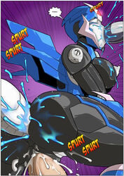 1girls 3futas alien anal anal_sex anus arcee arcee_(prime) areola ass autobot blue_body blue_cum blue_eyes bodily_fluids brainwashing breasts butt_grab closed_eyes colored_cum comic cum cum_drip cum_in_ass cum_in_pussy cum_inside cumshot curvy cybertronian dialogue drooling english_text erect_nipples erection fellatio female female_penetrated femsub foursome frown futa_on_female futa_with_futa futadom futanari futanari_penetrating genital_fluids group group_sex hand_on_butt hi_res huge_breasts humanoid humanoid_penis intersex large_ass large_penis living_machine lying machine mad-project multicolored_body nipples nude open_mouth oral orgasm penetration penile penis pussy_juice robot robot_humanoid saliva sex simple_background sound_effects speech_bubble spreading text tongue tongue_out transformers transformers_prime unusual_cum vaginal_penetration