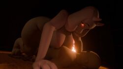 animated glomp imminent_sex jojomingles larger_female size_difference smaller_male sound tagme toriel undertale video