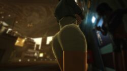 2girls 3d 3d_(artwork) absurd_res absurdres arms_crossed ass ass_focus black_hair blurred_character breasts chinese_text cityscape cleavage clothed_female collarbone cyberpunk cyberpunk_background dark-skinned_female deus_ex deus_ex:_human_revolution edited_screencap eidos emotionless emotionless_female expressionless fan4eg female female_focus female_only femsub friends game_mod hand_on_hip high_resolution highres huge_ass indifference indifferent large_breasts large_tits leaning_against_wall leaning_hips leaning_to_the_side leather_clothing leotard mature_female mature_woman nameless_character navel oblivious_sexualization pink_fingernails prostitute prostitution short_hair skyscraper smoking source_request stripper text tomboyish translation_request unaware unbothered uncaring uncaring_female unenthusiastic unnamed_character wide_hips