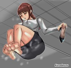 big_breasts foot_fetish makima_(chainsaw_man) thick_ass thick_thighs