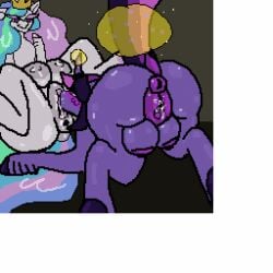 1:1 alicorn animal_genitalia animal_vulva animated anus ass bodily_fluids butt_focus crotch_breasts cunnilingus equid equine equine_genitalia equine_teats equine_vulva female female/female feral friendship_is_magic genital_fluids genitals hasbro hooves horn horse loop low_res mammal my_little_pony mythological_creature mythological_equine mythology oral pony princess_celestia_(mlp) puffy_anus raised_tail sex short_playtime simple_animation tail tail_pull twilight_sparkle_(mlp) unicorn vaginal_fluids vaginal_penetration wings y0urd3sir3