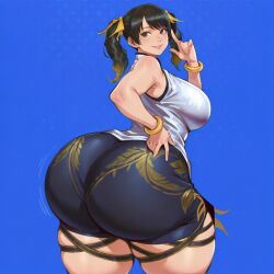 ai_generated cuddlecore_(style) huge_ass ling_xiaoyu tagme tekken_8 thick_thighs wide_hips