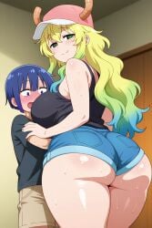 ai_generated kobayashi-san_chi_no_maidragon lucoa lucoa_(maidragon) quetzalcoatl_(dragon_maid)