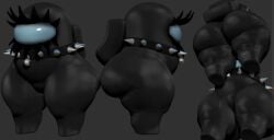 1girls 2026 3d 3d_model ambiguous_nudity among_us among_us_black ass ass_focus back_view backpack big_ass bottom_heavy curvaceous curvy curvy_figure dat_ass eyelashes fat_ass female female_focus front_view gigantic_ass huge_ass huge_thighs large_ass rear_view side_view solo solo_focus spiked_collar thick_thighs viewed_from_below voluptuous what why wide_hips