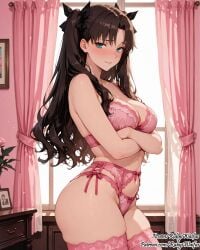 ai_assisted ai_generated anime anime_style big_ass big_breasts breasts breasts clitoris crossed_arms curvaceous curvaceous_body curvaceous_female curvaceous_figure female female female_focus fit_female girl girly hentai hourglass_figure huge_ass huge_breasts lingerie pink_lingerie pussy rubyswaifus sexy shiny standing tohsaka_rin type-moon uncensored vagina voluptuous voluptuous_female waifu waifu_diffusion
