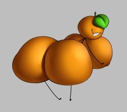 1girls ass barefoot breasts citrus_(orangejuicemann) completely_nude completely_nude_female female female_only full_body huge_ass huge_breasts looking_at_viewer looking_back naked naked_female nude nude_female orangejuicemann solo solo_female