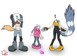 chaos_emerald glowing_head head_swap headless headless_female headless_woman headswap holding_head idw_comics idw_publishing jewel_the_beetle missing_head purple_gem purple_gemstone shocked_expression sonic_(series) sonic_the_hedgehog_(idw) sonic_the_hedgehog_(series) spacedemonfez tangle_the_lemur whisper_the_wolf