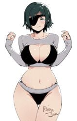 1girls 2d 2d_(artwork) anime asian asian_female big_breasts big_breasts black_underwear blue_eyes blush blush blushing_at_viewer breasts breasts chainsaw_man eyepatch female female_focus female_only green_hair green_hair_female handicapped himeno_(chainsaw_man) japanese japanese_female large_boobs large_breasts light-skinned_female light_skin manga relaxjon solo solo_female solo_focus tongue tongue_out underwear