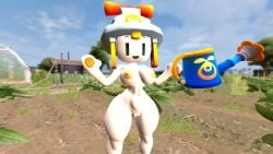 1girl 1girls 3d areola boobs breasts breasts_out concordian connie_(mario) female female_only garden helmet hips hypercombine light-skinned_female light_skin looking_at_viewer mario_(series) mario_and_luigi:_brothership mario_and_luigi_(series) naked naked_female nintendo nipples nude nude_female orange_areola orange_nipples outside plug pussy socket solo solo_female source_filmmaker source_filmmaker_(artwork) standing thick_thighs vagina watering_can